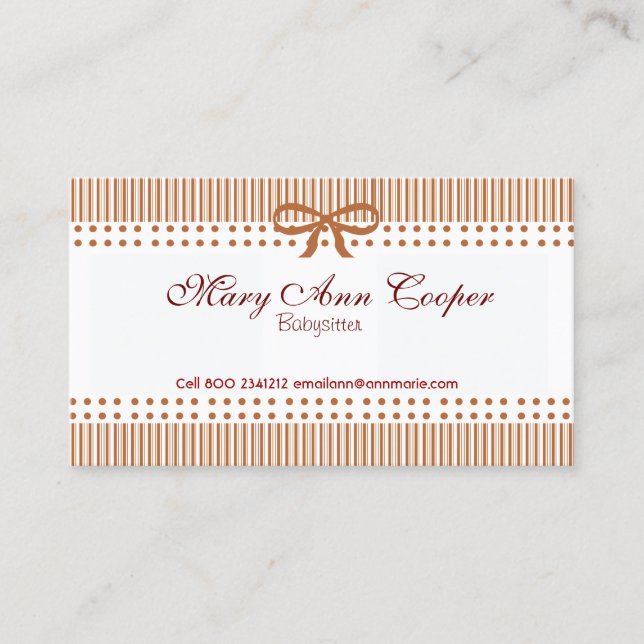 Cartão De Visita Vermelho retro bonito do laço do teste padrão (Frente)