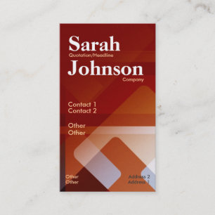 Cartão de visita Vertical do Escritório abstrato