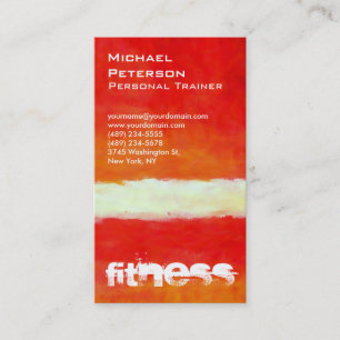 Cartão de visita vertical do esporte da malhaçã