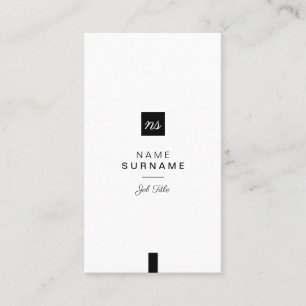 Cartão De Visita Vertical limpo da disposição minimalista