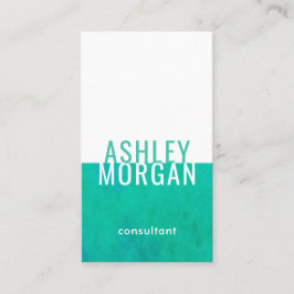 Cartão De Visita Vertical Mínima Elegante de Aquarela Moderna