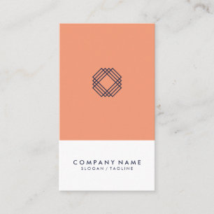 Cartão De Visita Vertical minimalista moderno do logotipo da