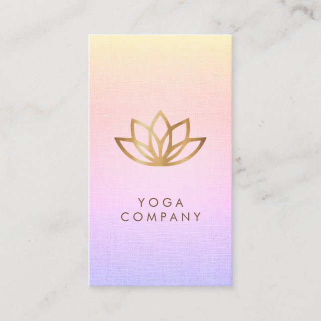 Cartão de visita vertical roxo do rosa Dourado da (Frente)