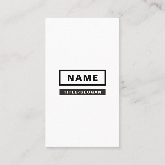 Cartão de visita vertical simples minimalista (Frente)