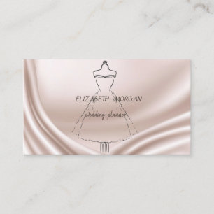 Cartão De Visita Vestido Elegante Moderno Estiloso