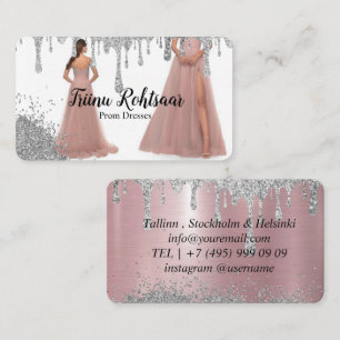 Cartão De Visita Vestidos do baile de formatura