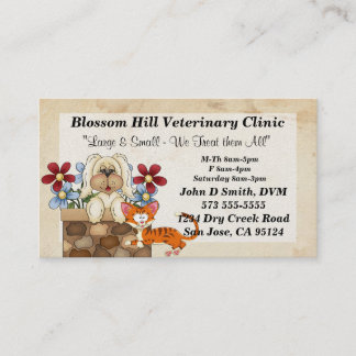Cartão de visita veterinária