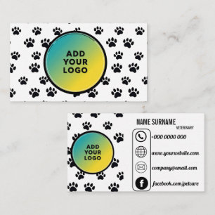 Cartão de visita Veterinária Personalizada