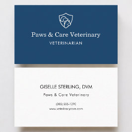Cartão De Visita Veterinarian Vet Pet Office 