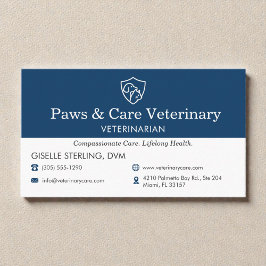 Cartão De Visita Veterinarian Vet Pet Office 