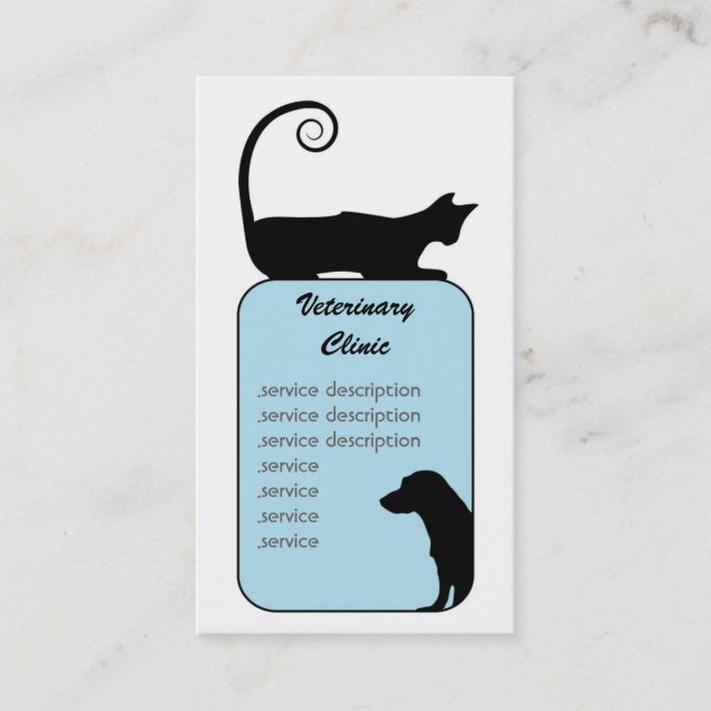 Cartão de visita veterinário (Frente)