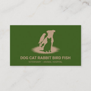 Cartão De Visita Veterinário, gato-do-mato-pequeno