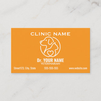 Cartão De Visita Veterinário Minimalista Personalizado | Vet Modern