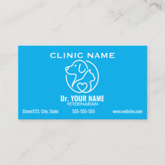 Cartão De Visita Veterinário Minimalista Personalizado | Vet Modern