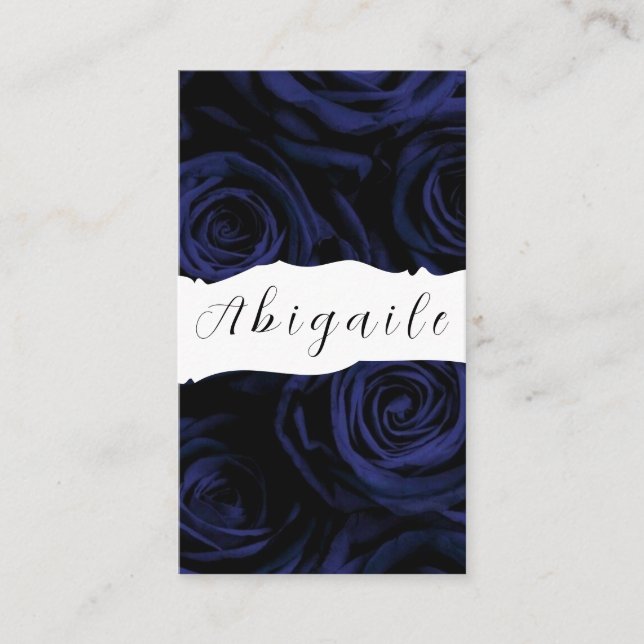 Cartão De Visita Vetor de penas Rosas de vinheta sem costura (Frente)