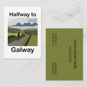 Cartão De Visita Viagem pela Estrada até Galway