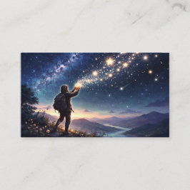 Cartão De Visita Viajante Libertando Estrelas Fantasia 