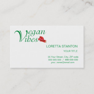 Cartão De Visita Víbes do Vegan