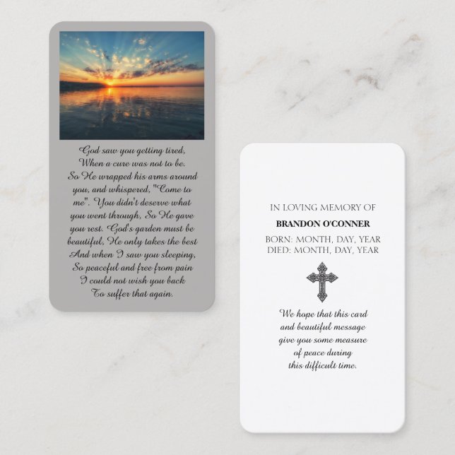 Cartão De Visita Vibrant Sunset Purple Oange Yellow Blue Sympathy  (Frente/Verso)