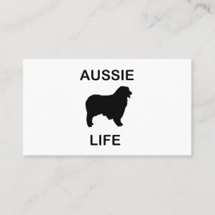 Cartão De Visita vida aussiana de pastor australiano