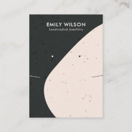 CARTÃO DE VISITA VÍDEO CERAMIC BLACK BLUSH WAVE NECKLACE EARRPLACE