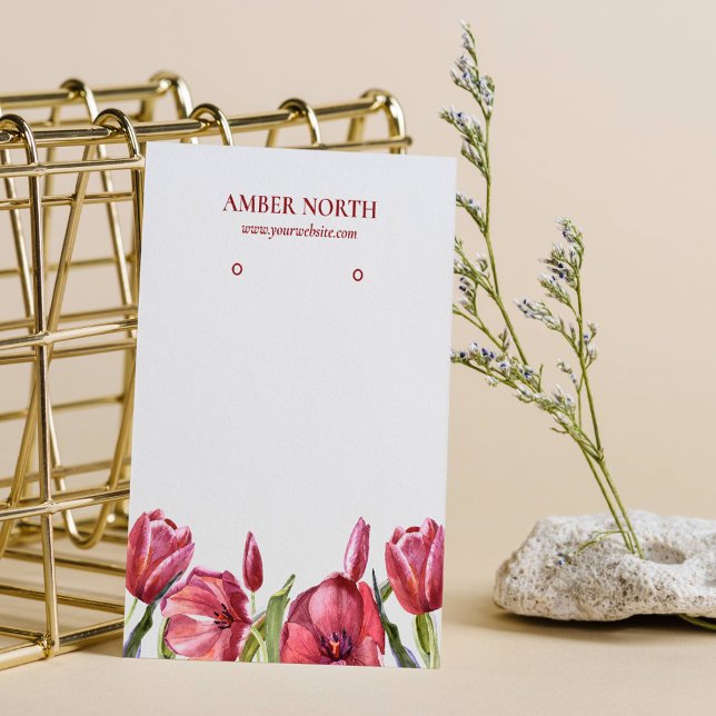 Cartão De Visita Vídeo das Flores de Borboleta (Criador carregado)