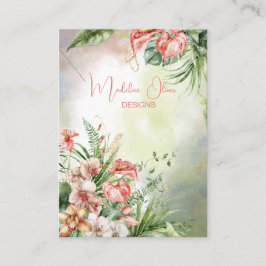 Cartão De Visita Vídeo de Colar Botânico Tropical