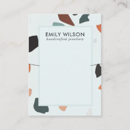 Cartão De Visita Vídeo de colar de Banda Aqua Blue Rust GreenTerraz