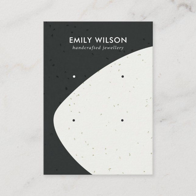 CARTÃO DE VISITA VÍDEO DO ESTUDO CERAMIC BLACK & WHITE WAVE 2 (Frente)