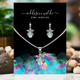 Cartão De Visita Vídeo Holográfico do Colar de Álcool