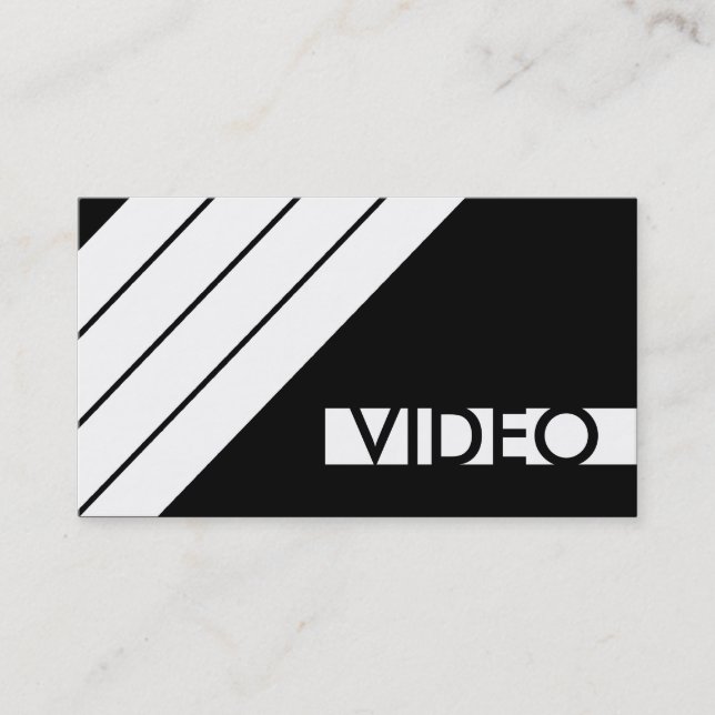 Cartão De Visita VÍDEO retrô (Frente)