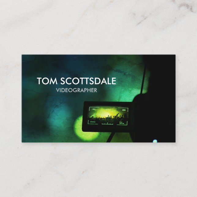 Cartão De Visita Videógrafo Produção de Vídeo (Frente)