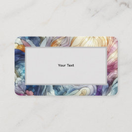 Cartão De Visita Vidro colorido pastel abstrato