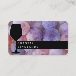 Cartão De Visita Vidro de vinho Sommelier