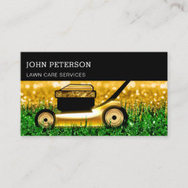Cartão De Visita Vidro dos Serviços de Corte de Grama para Jardinag