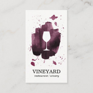 Cartão De Visita Vidro escovado expressivo da textura/vinho