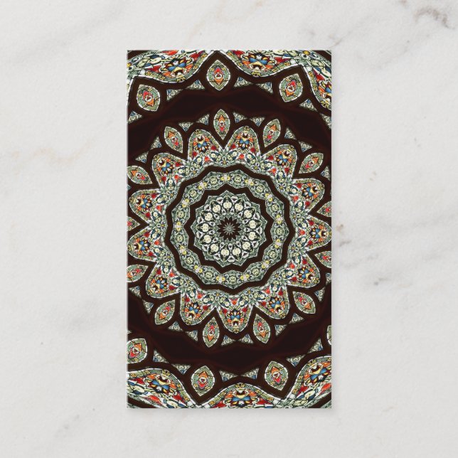 Cartão De Visita Vidro Estreito Caleidoscópio 13 (Frente)