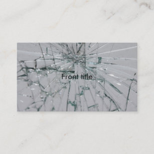 Cartão De Visita Vidro quebrado