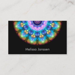 Cartão De Visita Vidro queimado de incandescência - Mandala