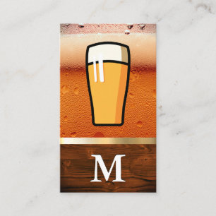 Cartão De Visita Vidro Sapo de Cerveja  Metálico Dourado de grãos