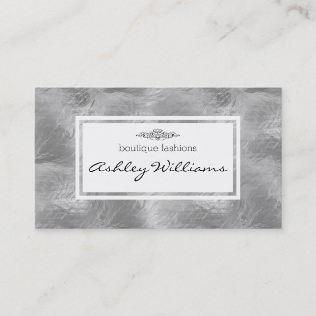 Cartão De Visita Vidro | Textos (Frente)