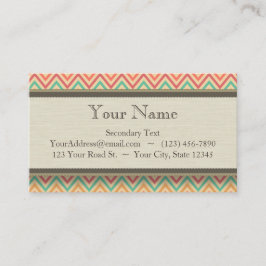 Cartão De Visita Vigas do ziguezague do Grunge do arco-íris