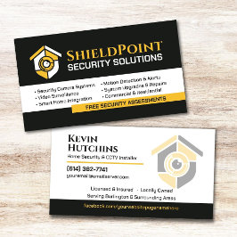 Cartão De Visita Vigilância por CCTV e Segurança de Casa Inteligent