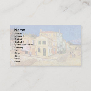 Cartão De Visita Vincent Van Gogh - A Casa Amarela - Arte Fina