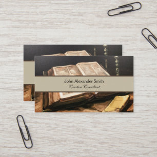 Cartão De Visita Vincent van Gogh: Ainda a vida com Bíblias