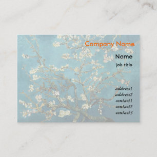 Cartão De Visita Vincent van Gogh, Almond Tree florescente
