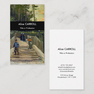 Cartão De Visita Vincent van Gogh - Caminho Íngreme em Montmartre