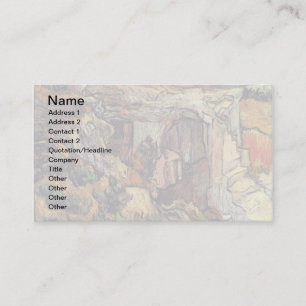Cartão De Visita Vincent Van Gogh - Entrada de uma Pedreira Arte Fi