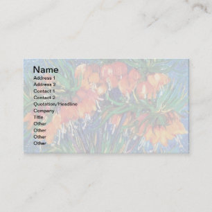 Cartão De Visita Vincent Van Gogh - Filiais Num Vaso De Cobre