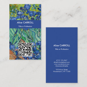 Cartão De Visita Vincent Van Gogh - Íris - Código QR
